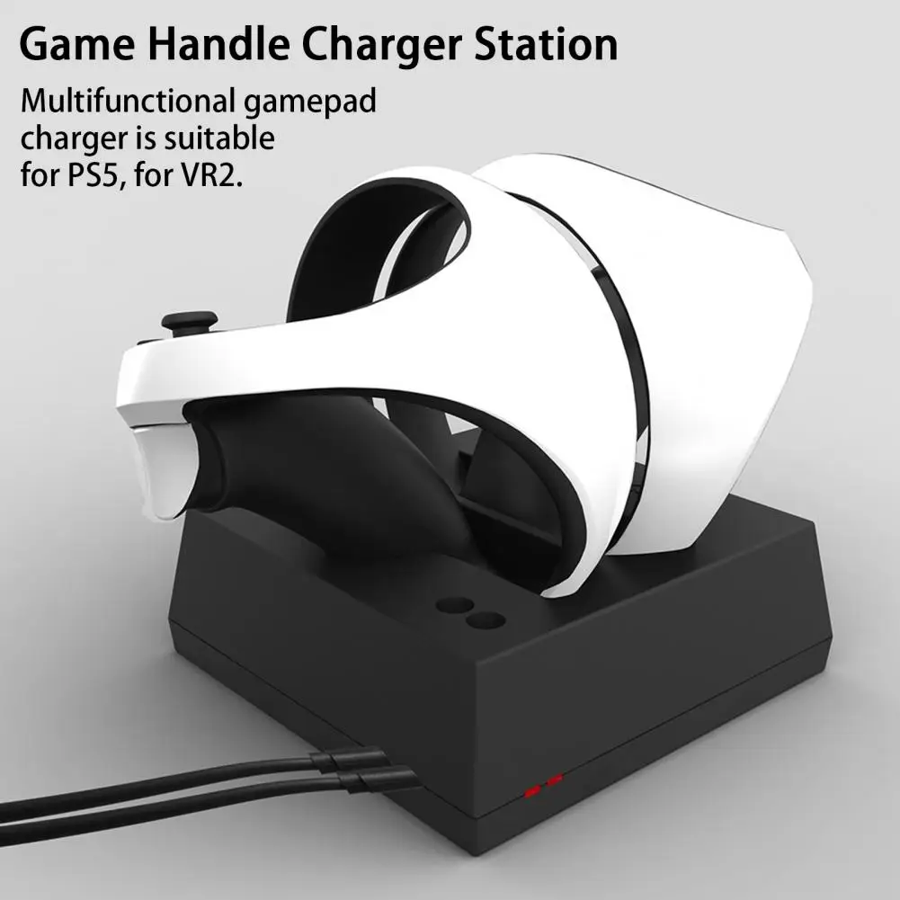 

Gamepad Charger with LED Indicator Fast Charging Safe Video Game Controller Charging Station for PS5 VR2