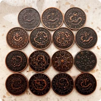 chinas qing dynasty red copper coins ten wen ten dang commemorative collectible coins gift lucky challenge coins copy coins