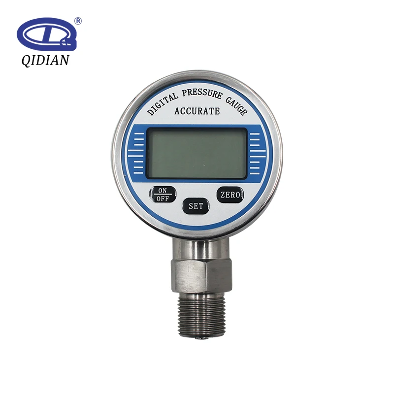 Digital Display Electronic Pressure Gauge 0.5 accuracy Digital Vacuum Negative Pressure Gauge Water Oil Hydraulic 60mm Radial
