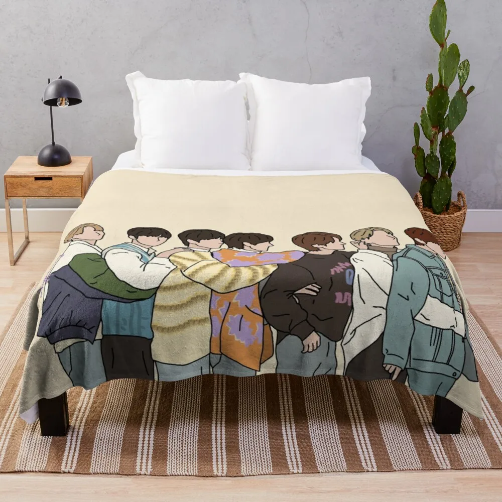 

ENHYPEN Weverse журнал Линия искусства бросок одеяло теплое одеяло