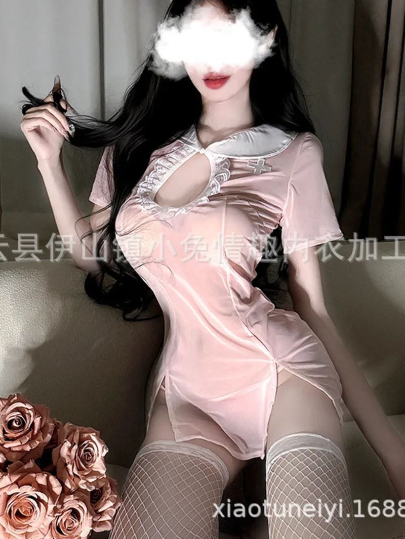 Роль Сексуальная Медсестра Играет Питер Пэн Воротник Выдалбливают Короткие