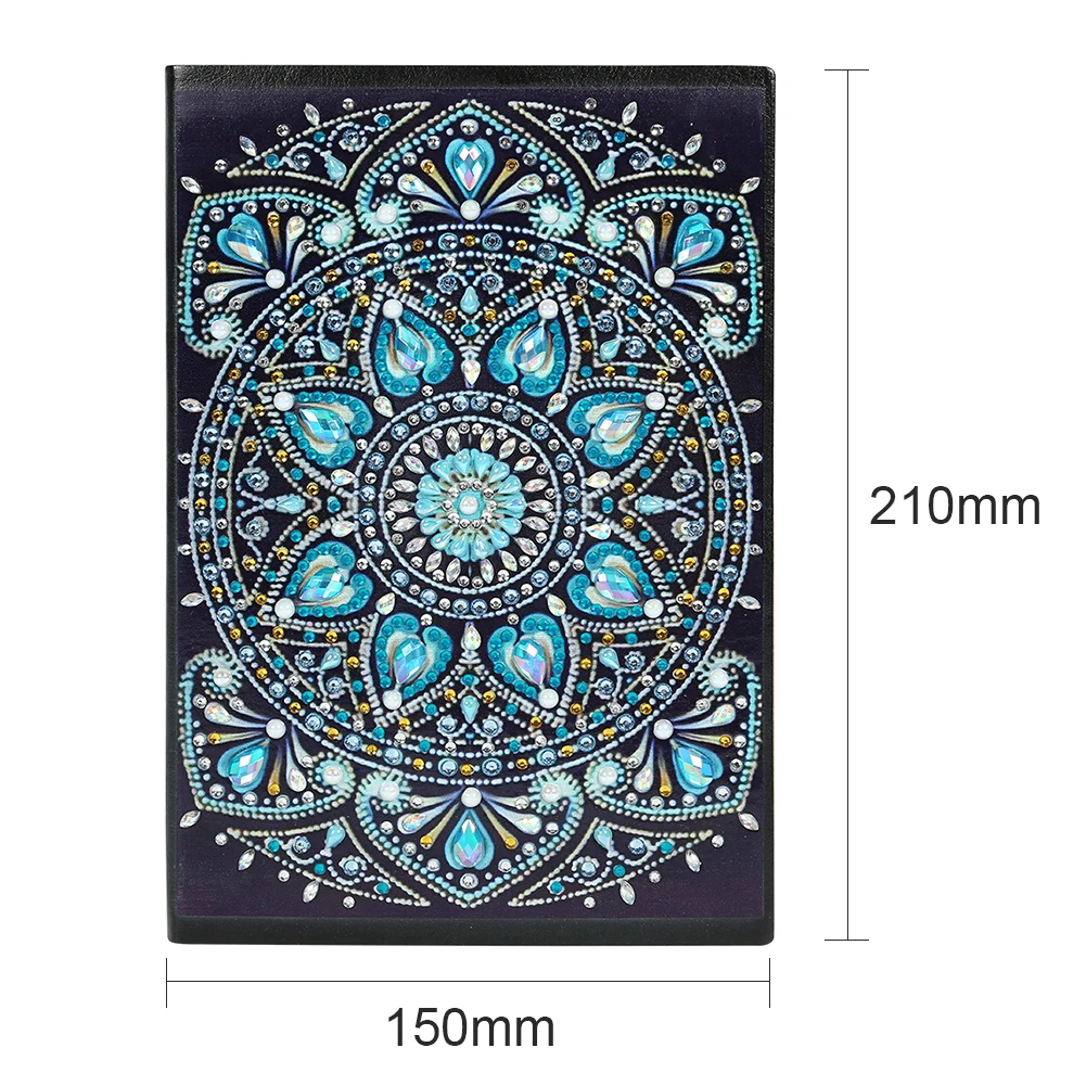 Мандала специальной формы алмазная живопись 60-страничный блокнот формата А5