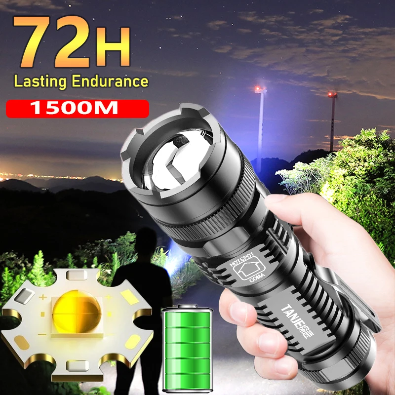 

High Power Led Flashlights T9 Zoomable USB RechargeableTorch Waterproof 18650 Tactical Flash Hand Light with Battery Camping