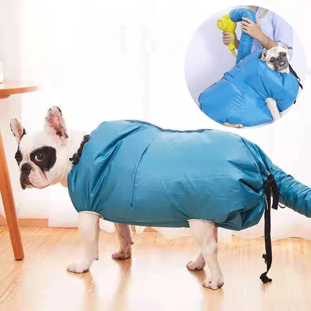 

Folding Dogs Hair Dryer Blow Bag Pet Fast Drying Bags Grooming Bag Portable Efficient Dry Kit Dog Cleaning Accessories