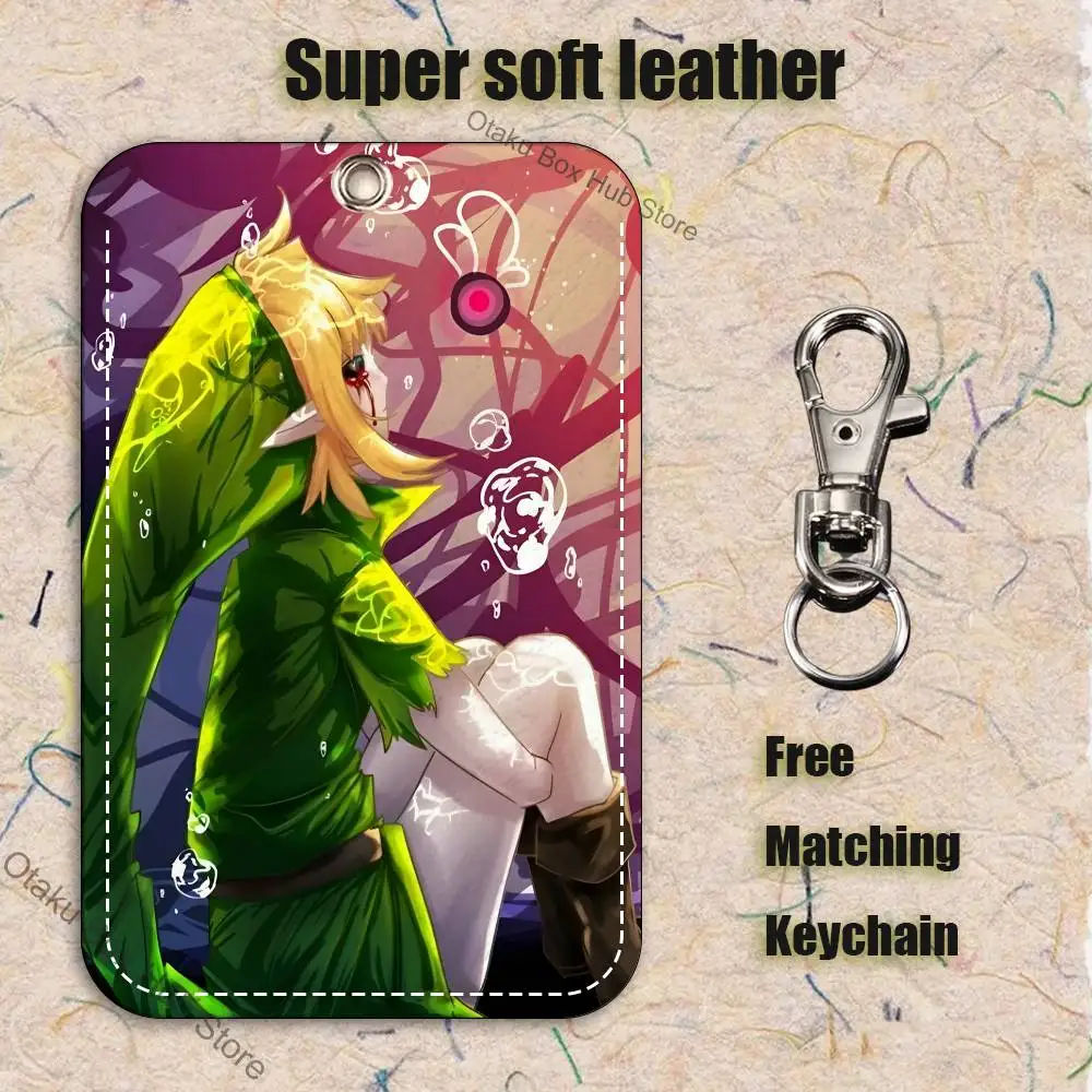 Кожаный брелок-картхолдер C-Creepypastas Ben drowned Pattern 1Pc из полиуретана для ключей, брелок для дверных замков, брелок для ID-карт (art.: 3920dc0d57bba) - 3920dc0d57bba