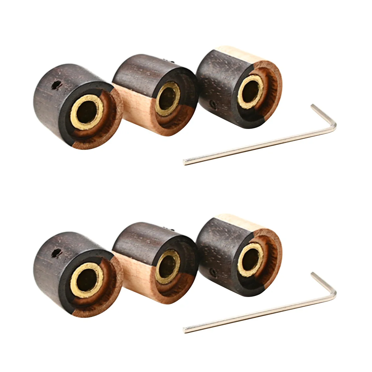 

6 pcs Professional Wood Guitar Volume Knob Potentiometer Caps Guitar Parts