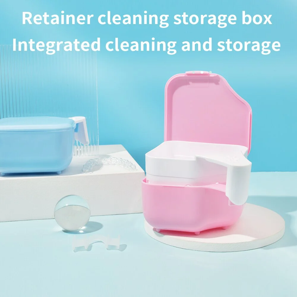 

Y-Kelin New High Capacity Portable Denture Care Box Used To Store Dentures Oral Cleaning and Nursing Appliances Support Dropshop