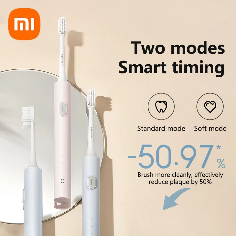

2022 Xiaomi Mijia T200 Waterproof Sonic Electric Toothbrush Adult USB Charge Automatic Acoustic Wave Electric Rechargeable