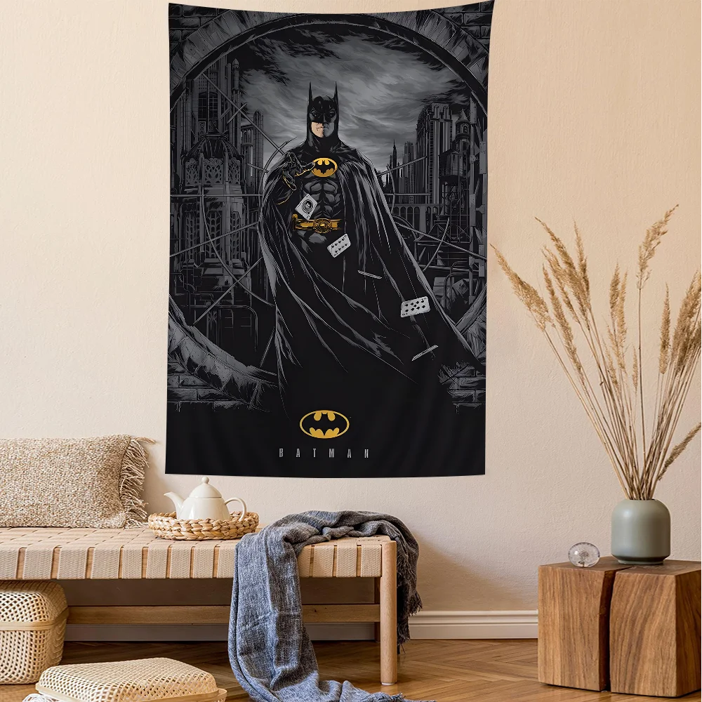 Cartoon B-BatmanS Tapestry For Living Room Home Dorm Decor INS