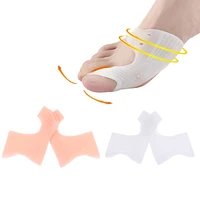 2pcs silicone hallux valgus toe separator silicone insoles toe overlapping pain relieve spreader foot protector inserts orthosis