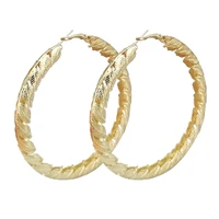 8cm chunky metal leaves big hoop earrings gold color 2022 round punk statement earring women hiphop jewelry fashion accessories