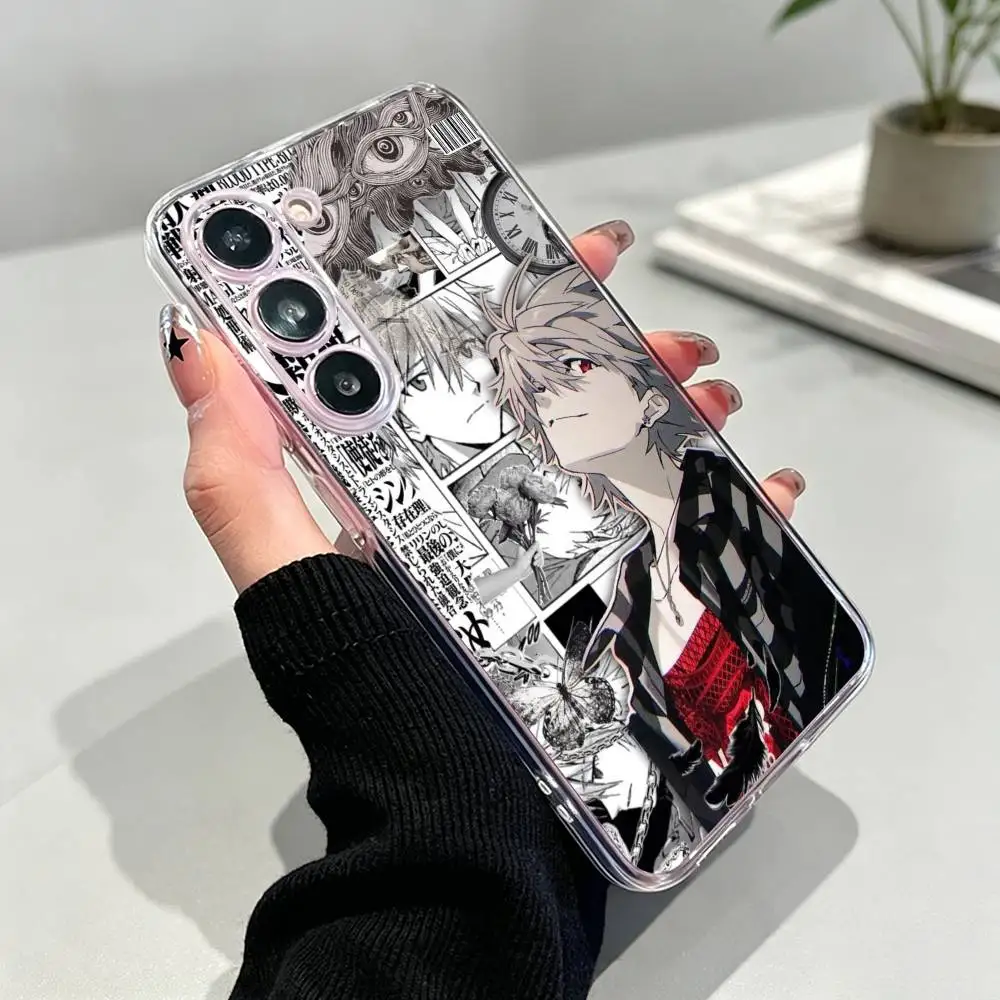 Фото Популярный аниме-чехол EVA Kaworu Nagisa для Samsung Galaxy A10,12,20,21S,30,31,40,50,51,52,70,A71 и других моделей, прозрачный, мягкий №3