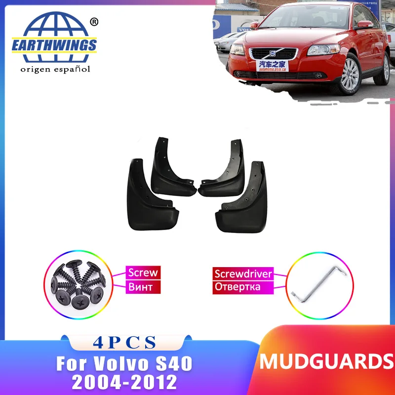 

Mudflap For Volvo S40 2004-2012 T5 2008 MK2 New Mudguard Front Rear Fender Car Styling Accessorie Upgrade Version Four Piece Set