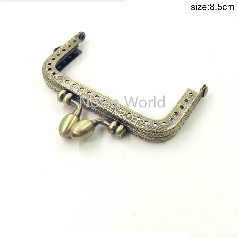 10pcs 8.5/10.5/12.5/15/16/18/20cm Metal Frame Purse Handle Coins Bags Metal Kiss Clasp Lock Frame Accessories For Bag