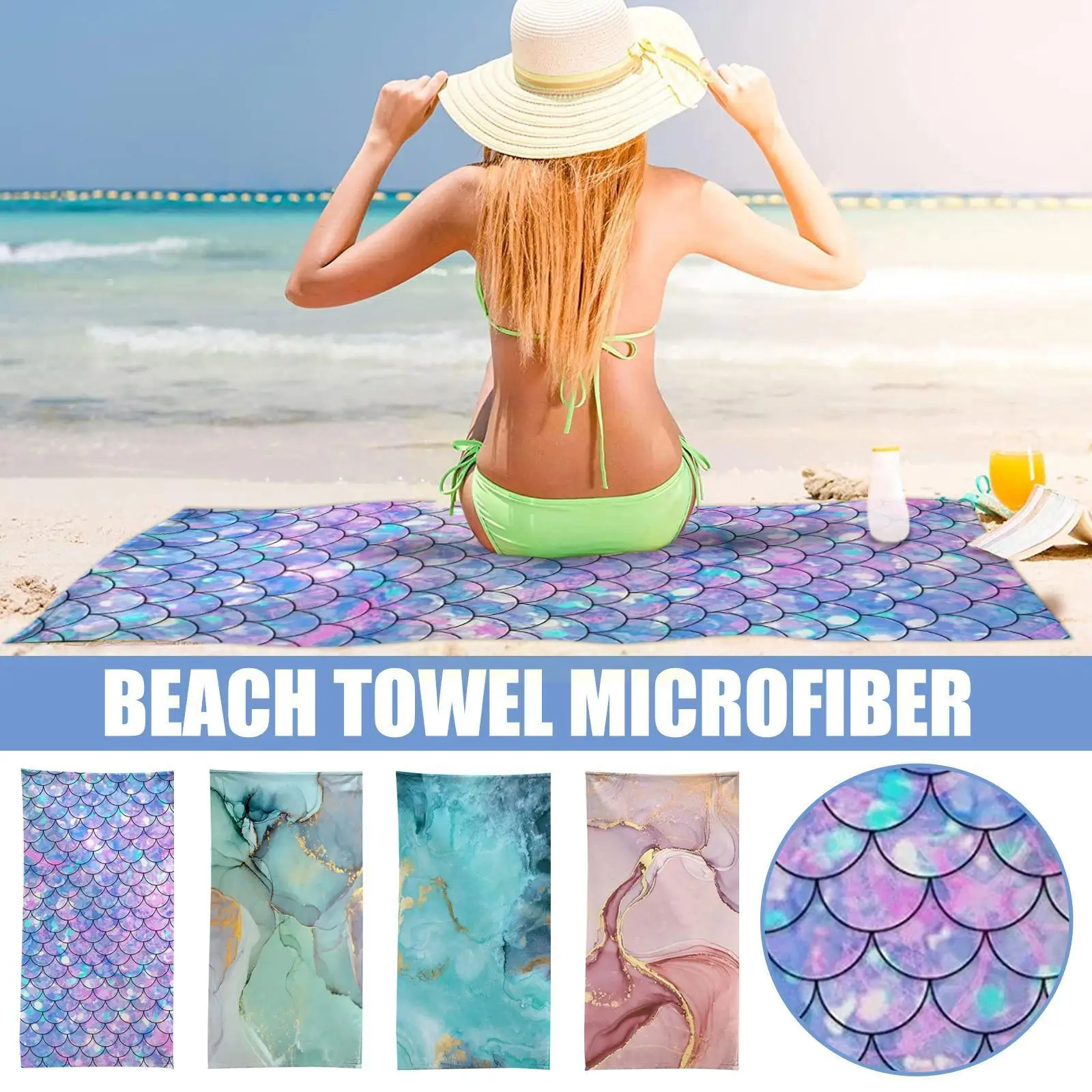 

Summer Cushion Swimming Beach Towel Sport Fitness Yoga Towel Sand Quick Microfiber Beach Bath160x80 Towel Printing Dry Bath I5b2
