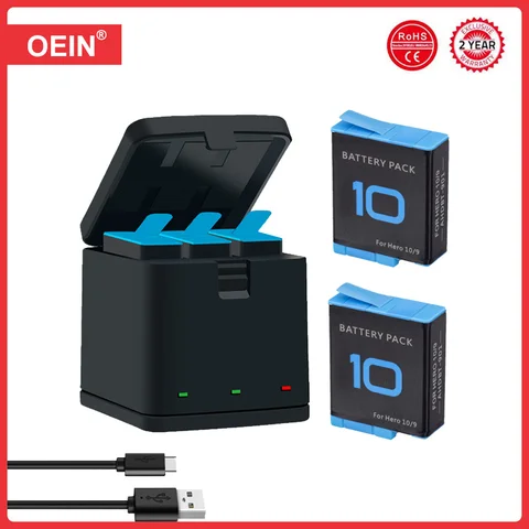 Аккумулятор Jollmono 1800 мАч для GoPro Hero 9/10/11