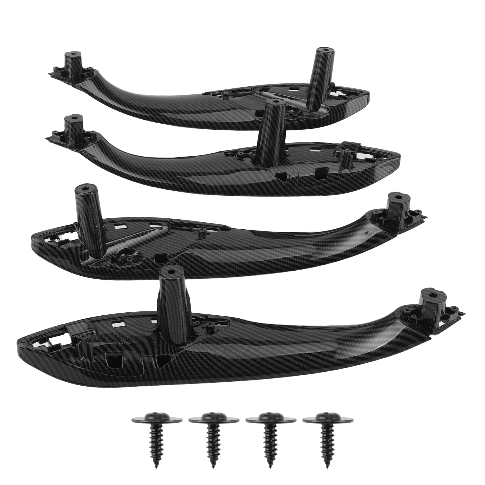 

Carbon Fiber Style Interior Door Pull Handle Trim Cover Panel Fit for 3 Series F30 F35