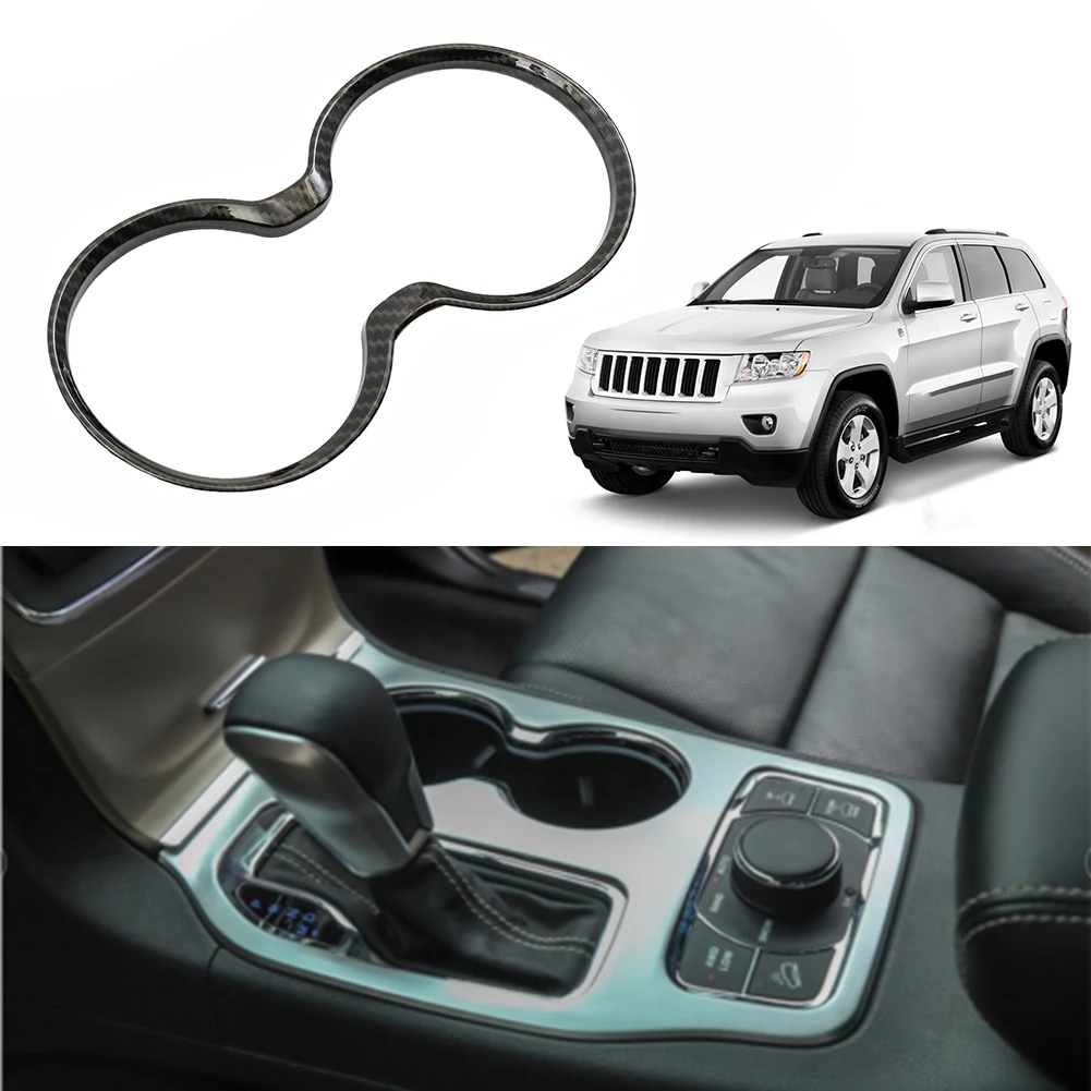 

Hot Sale Practical High Quality Front Gear Shift Cup Holder Cover Replacement 1pc Car Accessories Carbon Fiber