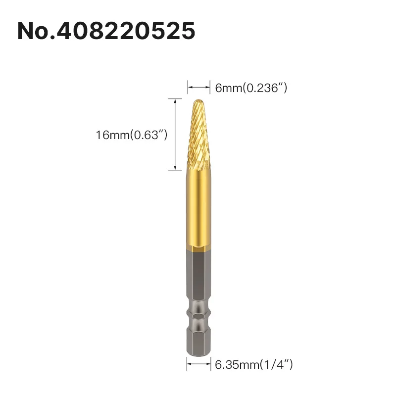 

LIDIAO набор вращающихся заусенцев с титановым покрытием