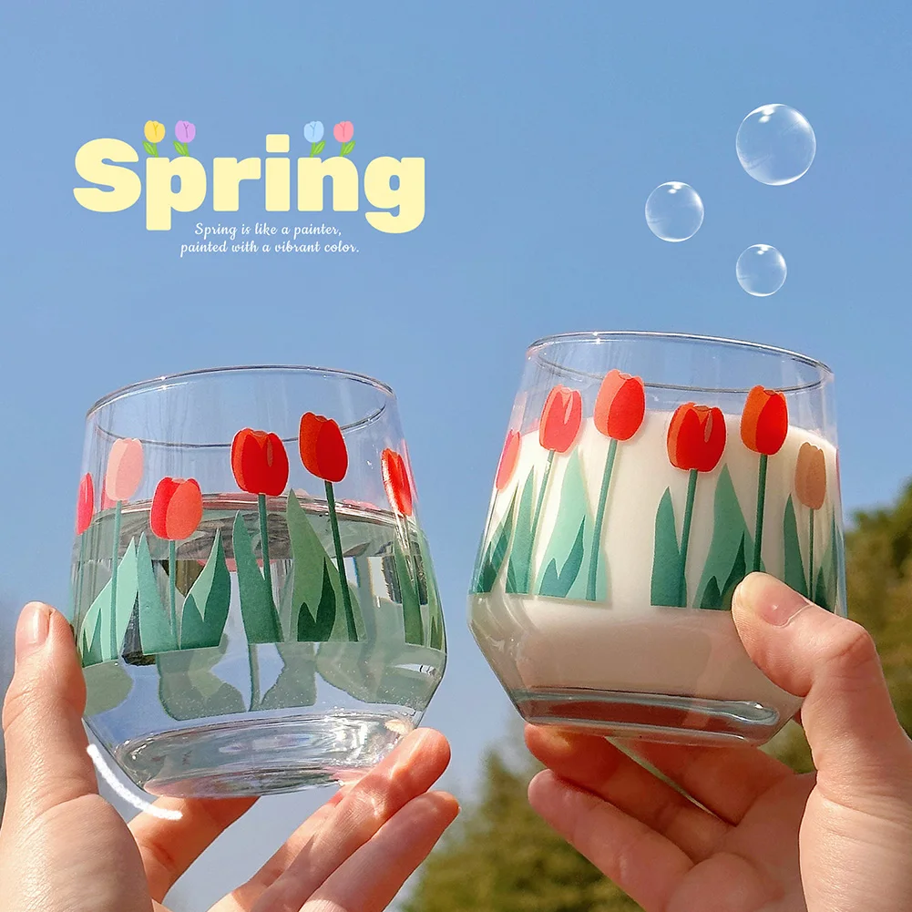 

Juice Cocktail Dessert Mug Water Glass Cup Flower Wine Cup Clear Bar Drinking Cup Drinkware Cup Drinking Glass