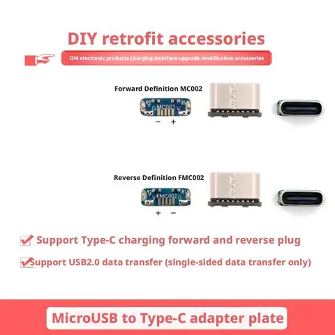CUJMH Адаптеры Micro USB to Type C 10 шт.