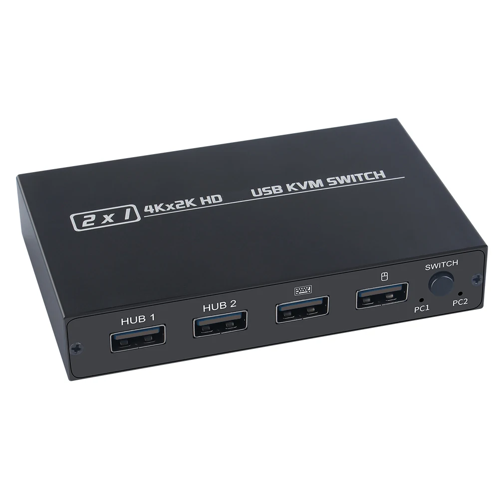 

4KX2K HDMI-совместимый квм-переключатель сплиттер 2-портовый HDTV USB разъем и дисплей популярный для 2 компьютеров совместная клавиатура мышь