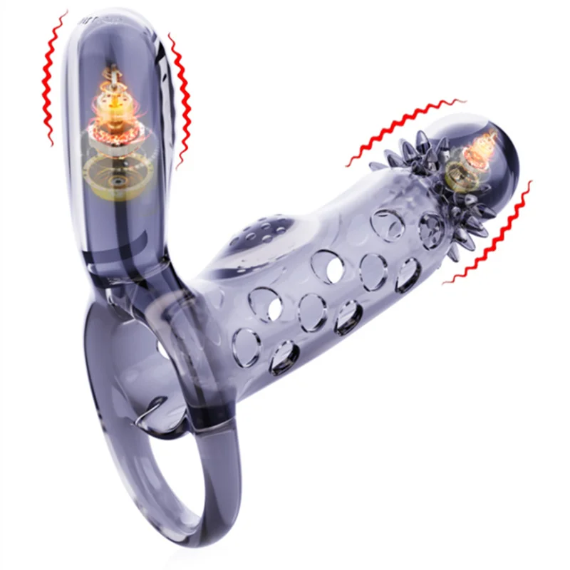 

Мягкий рукав для пениса вибрационные Кольца для пениса Стимуляция клитора Секс-игрушки для мужчин Задержка эякуляции Пары Флирт товары для взрослых