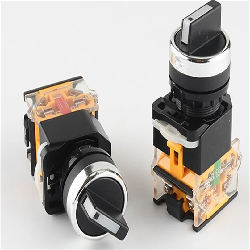 

LA38-11 LA38-20 Self-Reset Self Lock 2-Gears 3-Gears Knob Switch FREE SHIPPING