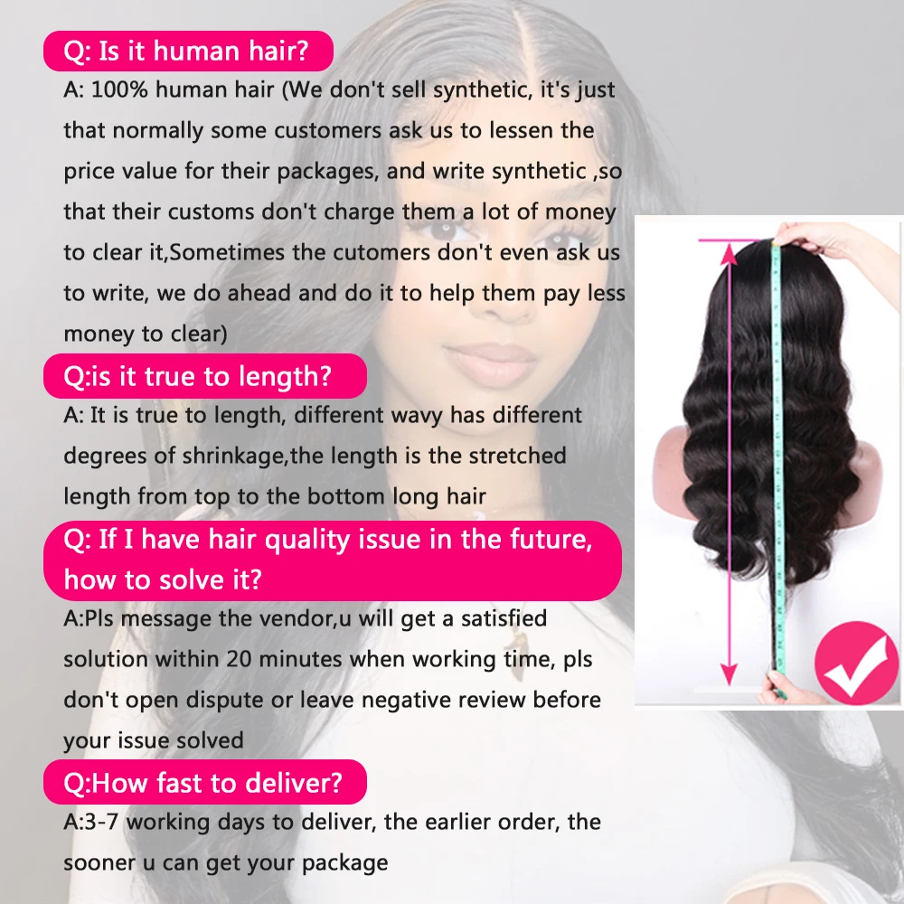 Парик женский из натуральных волос 13x6 дюймов 13x4 | Шиньоны и парики