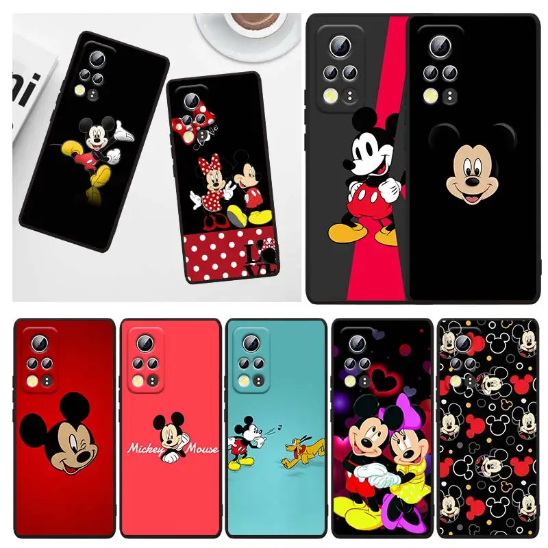 

Disney Cute Mickey MouseFor Honor 60 X30i Magic3 X20 50 SE Lite 30 30i View 20 20E Pro Plus Black TPU Funda Capa Phone Case