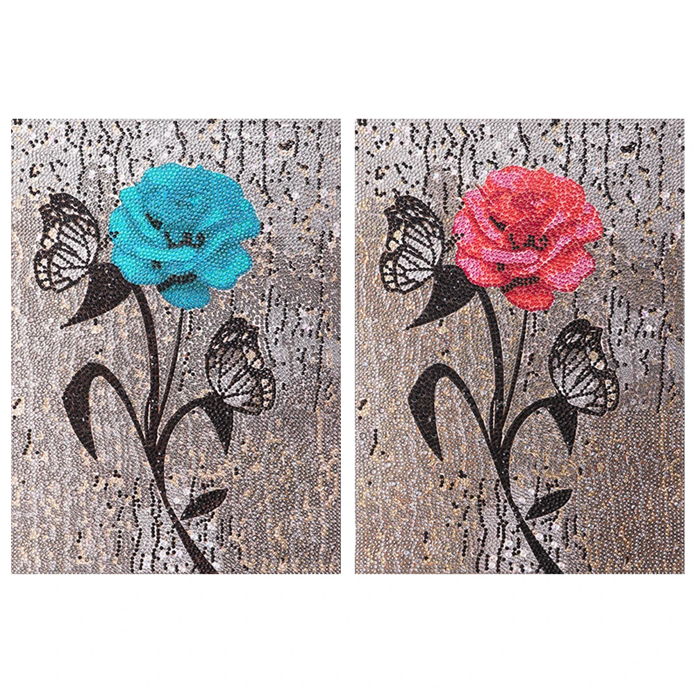 

Круглая кристаллическая Роза, полная алмазная живопись, алмазная живопись, стразы, рисование «сделай сам», украшение для дома, подарок