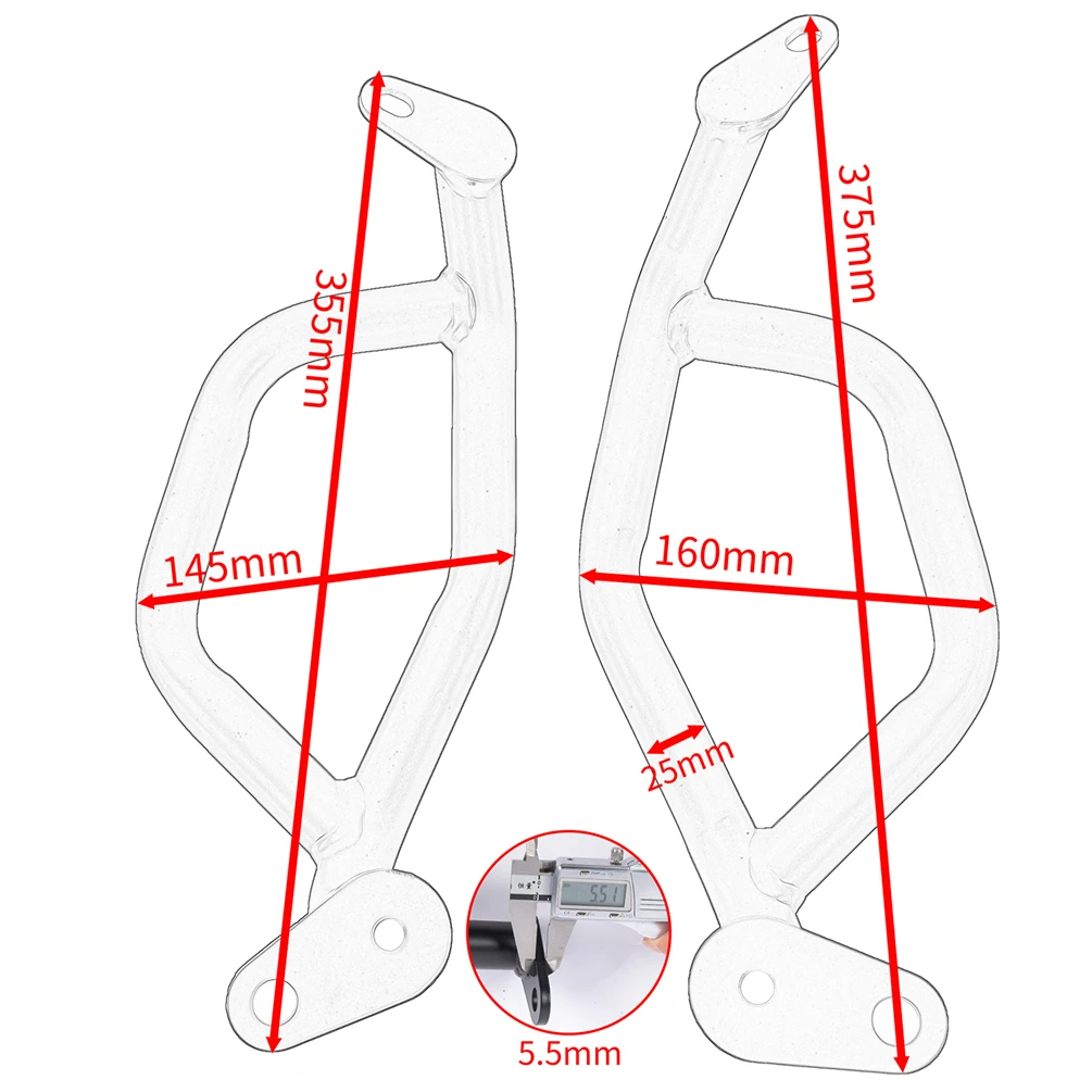 Защита рамы мотоцикла NX400 NX500 для Honda NX 400 500 2024