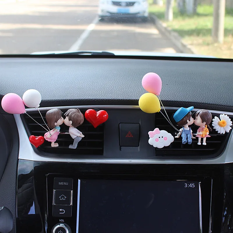 

Universal Couple Decoration Car Air Outlet Perfume Clip Aromatherapy Air Conditioning Decoration Car Accessories Cute Decoration