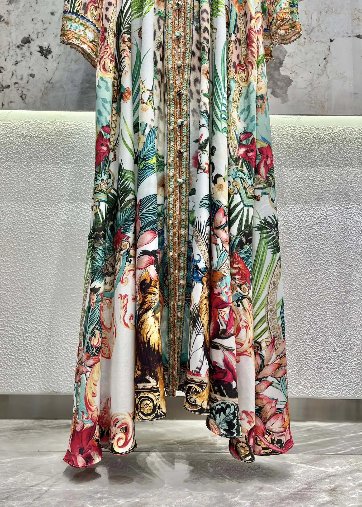 Женское облегающее платье макси из 100% шелка с V-образным вырезом и бисером