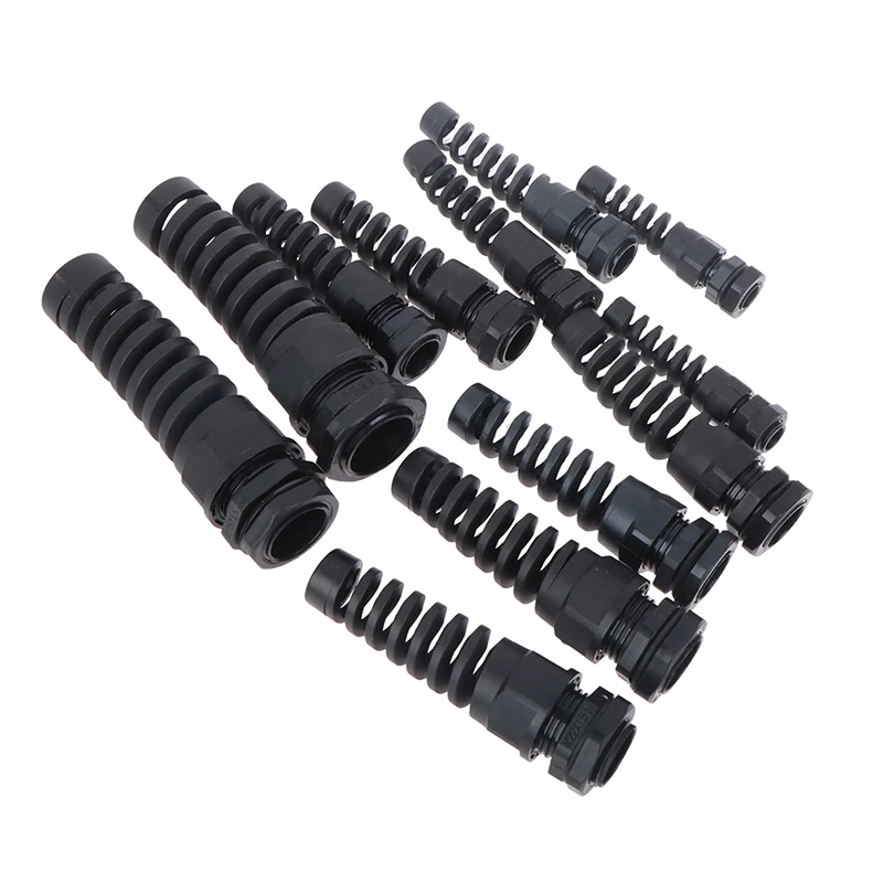 

2PCS waterproof M12 PG7 / PG9 / PG11 cable seal sleeve connector plastic screw stress protector