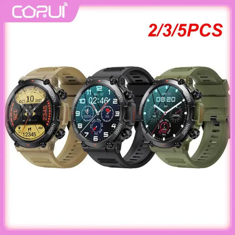 

2/3/5PCS Heart Rate Music Smartwatch Three-proof Smart Watch For Male Fitness Watches Blood Pressure Sports For