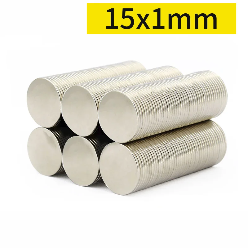 

N35 15x1 Neodymium Magnet 15mm x 1mm NdFeB Round Super Powerful Strong Permanent Magnetic imanes Disc 15x1mm