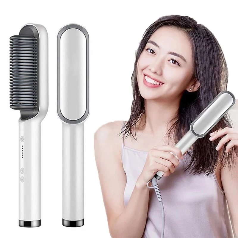 

Hair Straightener brush High Quality Electric Professional Comb Fashion Fast Heating Ceramic Hair Straightener