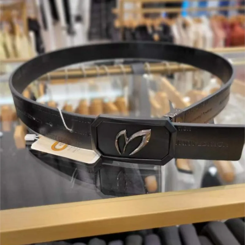 MASTER BUNNY Golf men's and women's belt cowhide belt can be cut on both sides