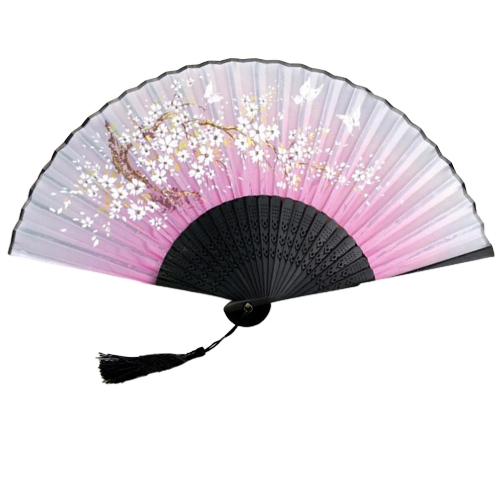 

Hand Fan Folding Fan Cosplay Dancing Gift Home Decoration Manual Ornaments Party Props Tassel Vintage Wedding Girls