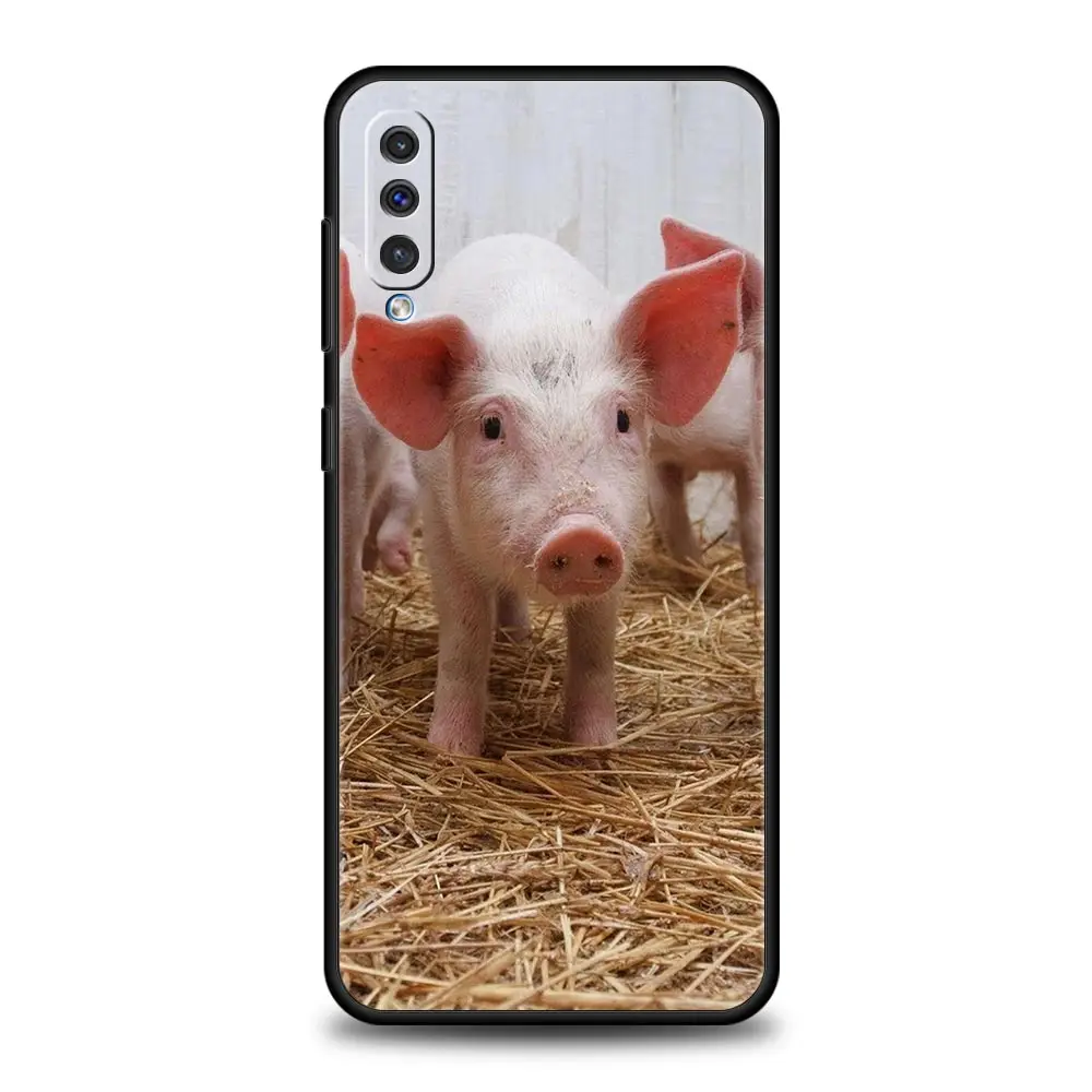 Фото Чехол для телефона «Милая маленькая розовая свинья» для Samsung A54 A52 A24 A14 A50 A70 A10 A40 A20S A20E A06 A12 A22 A34 A42 A32 5G A04s A16 Cover №2