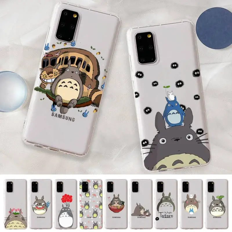 

Japan Anime Totoro Phone Case For Samsung A 10 20 30 50s 70 51 52 71 4g 12 31 21 31 S 20 21 plus Ultra