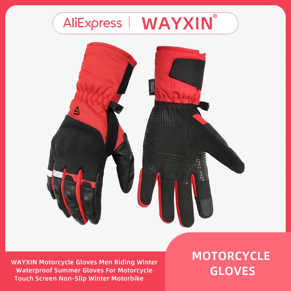 

Motorcycle Gloves Riding Winter Waterproof Guantes Motocicleta Gant Luvas Motociclismo Invierno Eldiven Warm Touch Screen