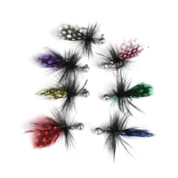 5pcs 1g2g3 5g5g7g lead head feather insects flies fly fishing lures bait hook crankbaits fishing tackle