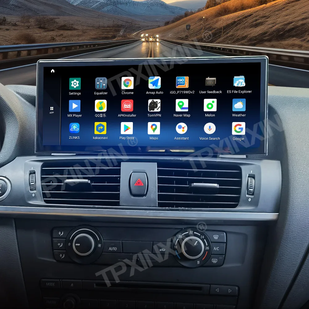 12 3-дюймовый ультратонкий HD-экран CarPlay для BMW X3/X4/F25/F26 2011-2017 Android13 автомобильный