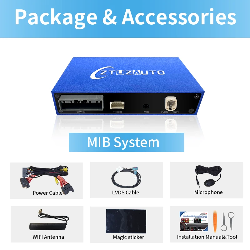 Беспроводной CarPlay Android Auto для Volkswagen VW Polo Golf Touareg Tiguan Teramont Passat B8 MIB MIB2 Модульная