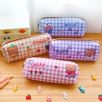 bear pencil case primary school student lead pencil case large capacity waterproof storage stationery organizer portabol%c3%adgrafos