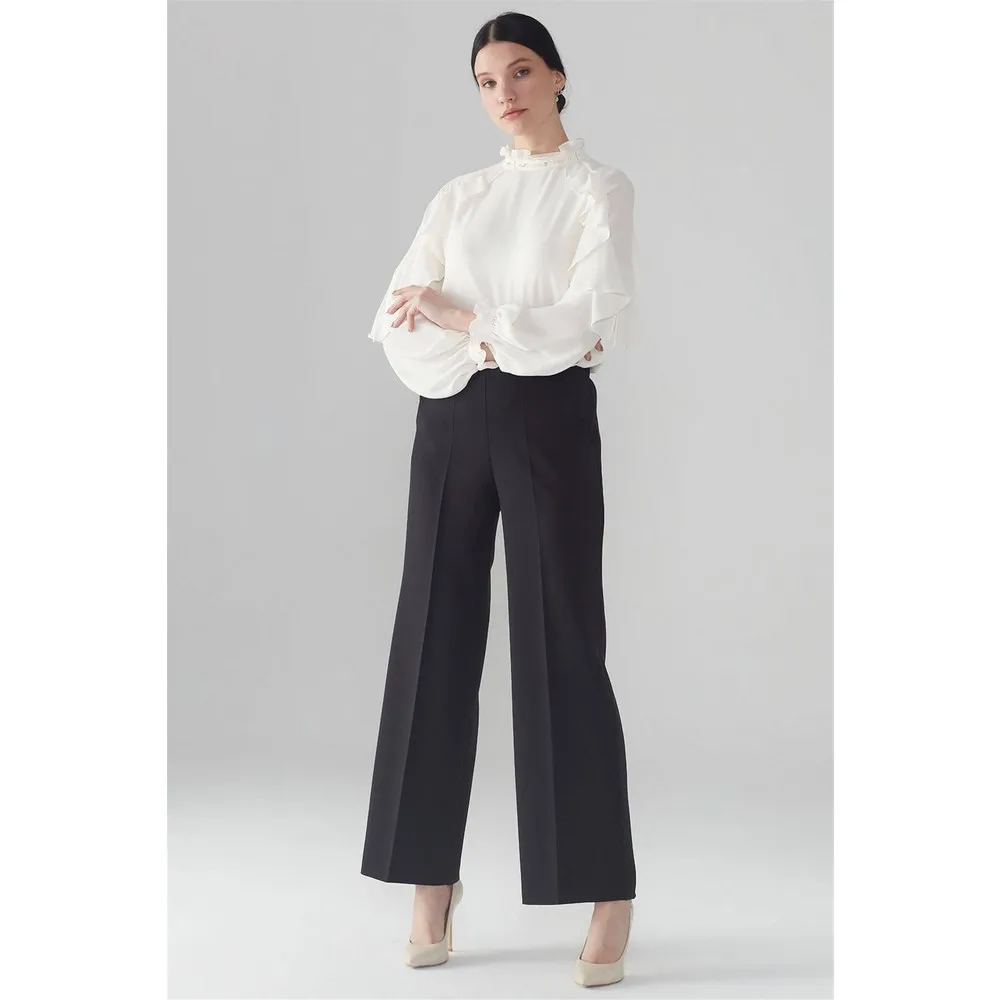 

Свободные резиновые брюки Dorlie Bel, черный цвет