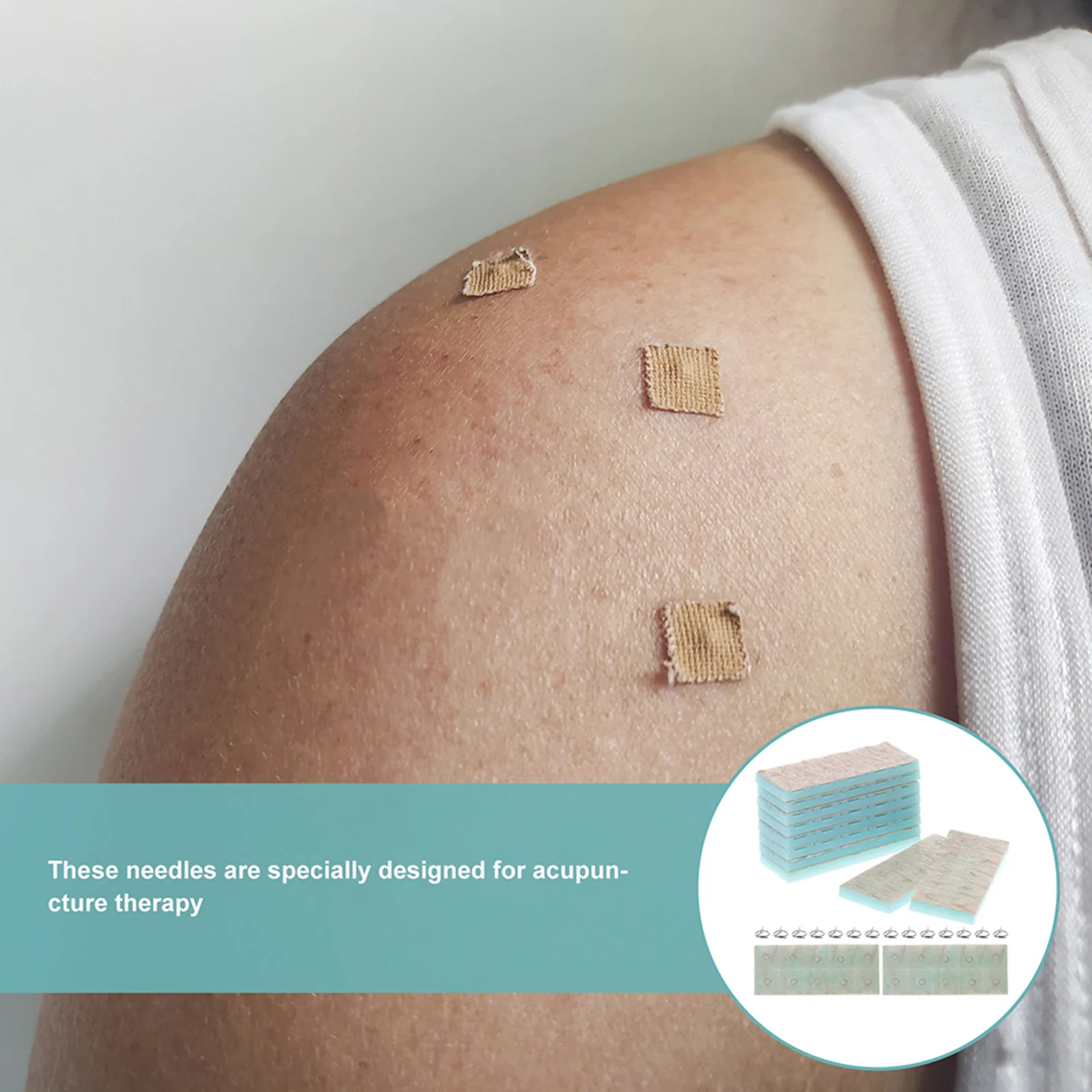 200 шт. ушные наклейки Vaccaria Bean декор стерильная игла из нержавеющей стали