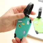 Милый мягкий резиновый чемодан, сумка для багажа, сумка, подвеска, имя, идентификация, адресники, аксессуары для путешествий